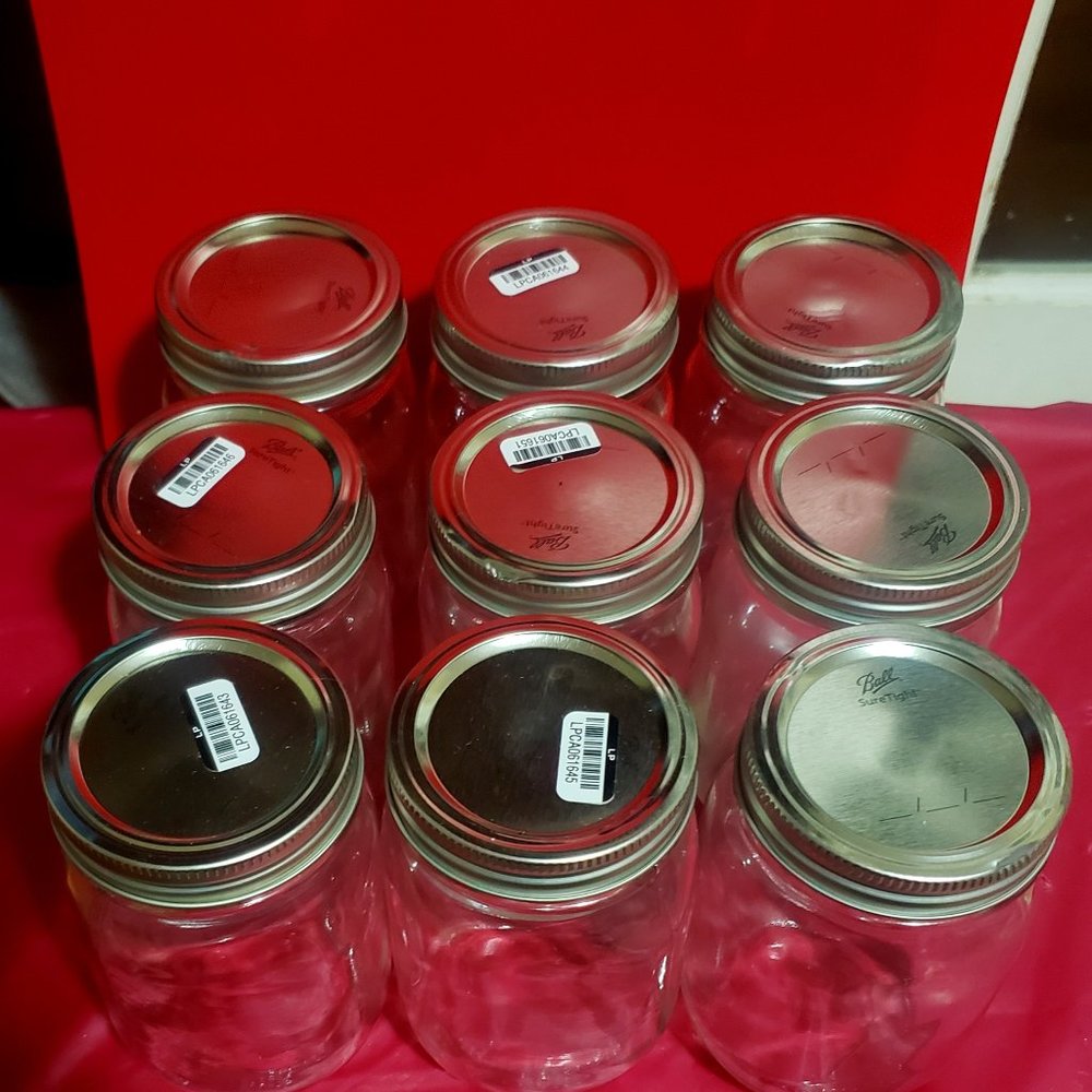 Ball Mason Jars 16 0z.